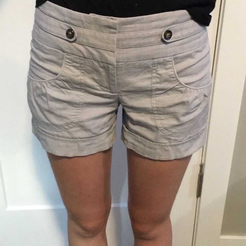 Gray dress shorts